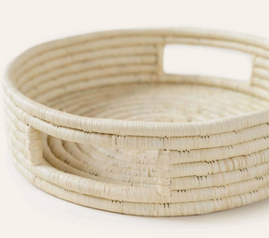 Small Woven Tray Raffia