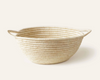 Natural Raffia Double Handle Bowl