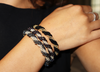 Petite Black and Gold Prosperity Bracelet